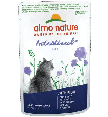 ALMO NATURE CAT FUNCTIONAL INTESTINAL HELP PESCE 70 GR.