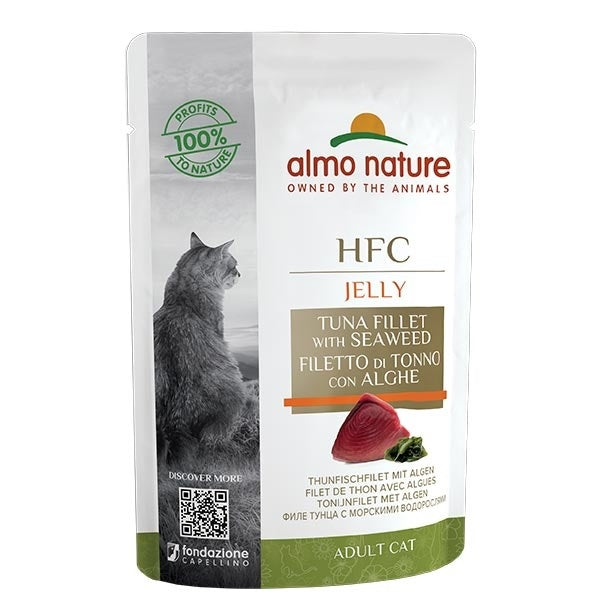 ALMO NATURE CAT NATURAL PLUS JELLY TONNO & ALGHE 55 GR.