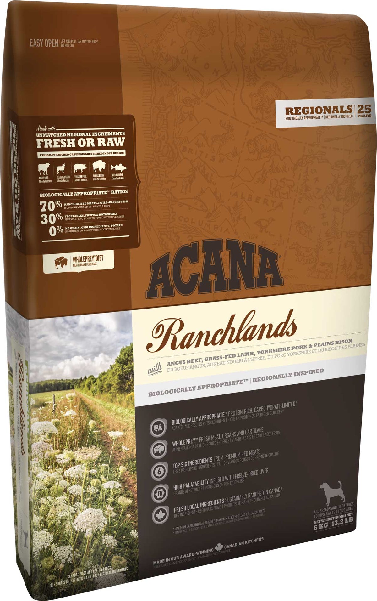 ACANA DOG REGIONALS RANCHLANDS 11,4 KG.