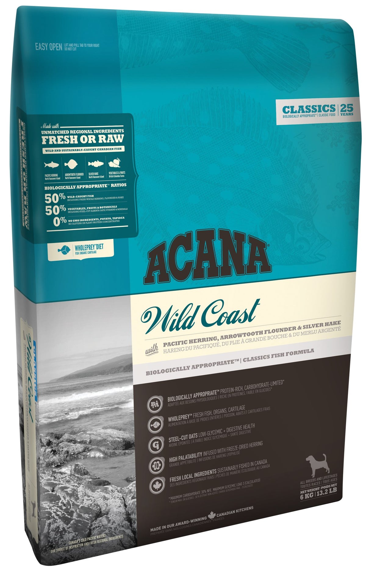 ACANA DOG CLASSICS WILD COAST 2 KG.