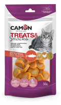 CAMON TREATS & SNACKS CUORICINI SALMONE & POLLO 50 GR.