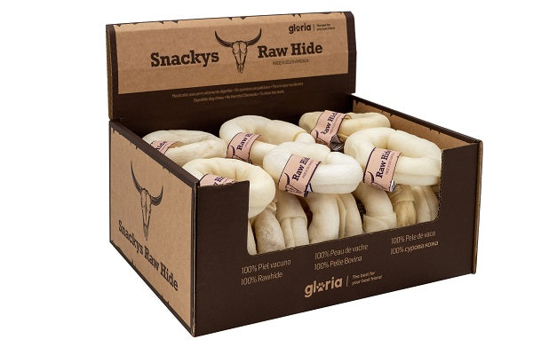 GLORIA SNACKYS ROTOLO MASTICABILE IN PELLE BOVINA 12-15 CM.