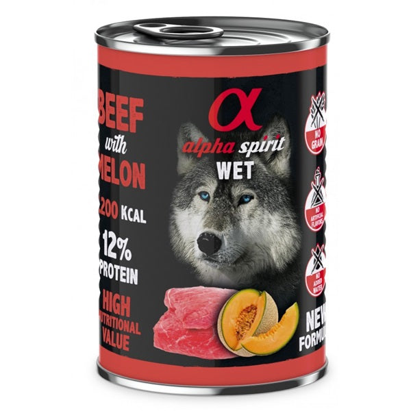 ALPHA SPIRIT DOG ADULT MANZO & MELONE 400 GR.