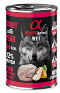 ALPHA SPIRIT DOG ADULT TACCHINO & PERA 400 GR.