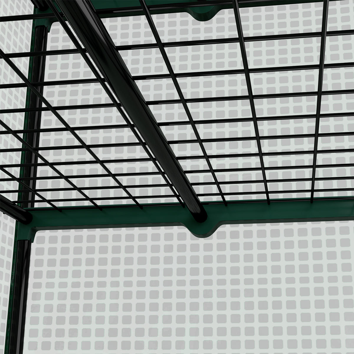 Serre de Jardin Balcon étagère Serre 4 Niveaux 90L x 49l x 160H cm Acier galvanisé bâche Amovible PE Haute densité Vert-8