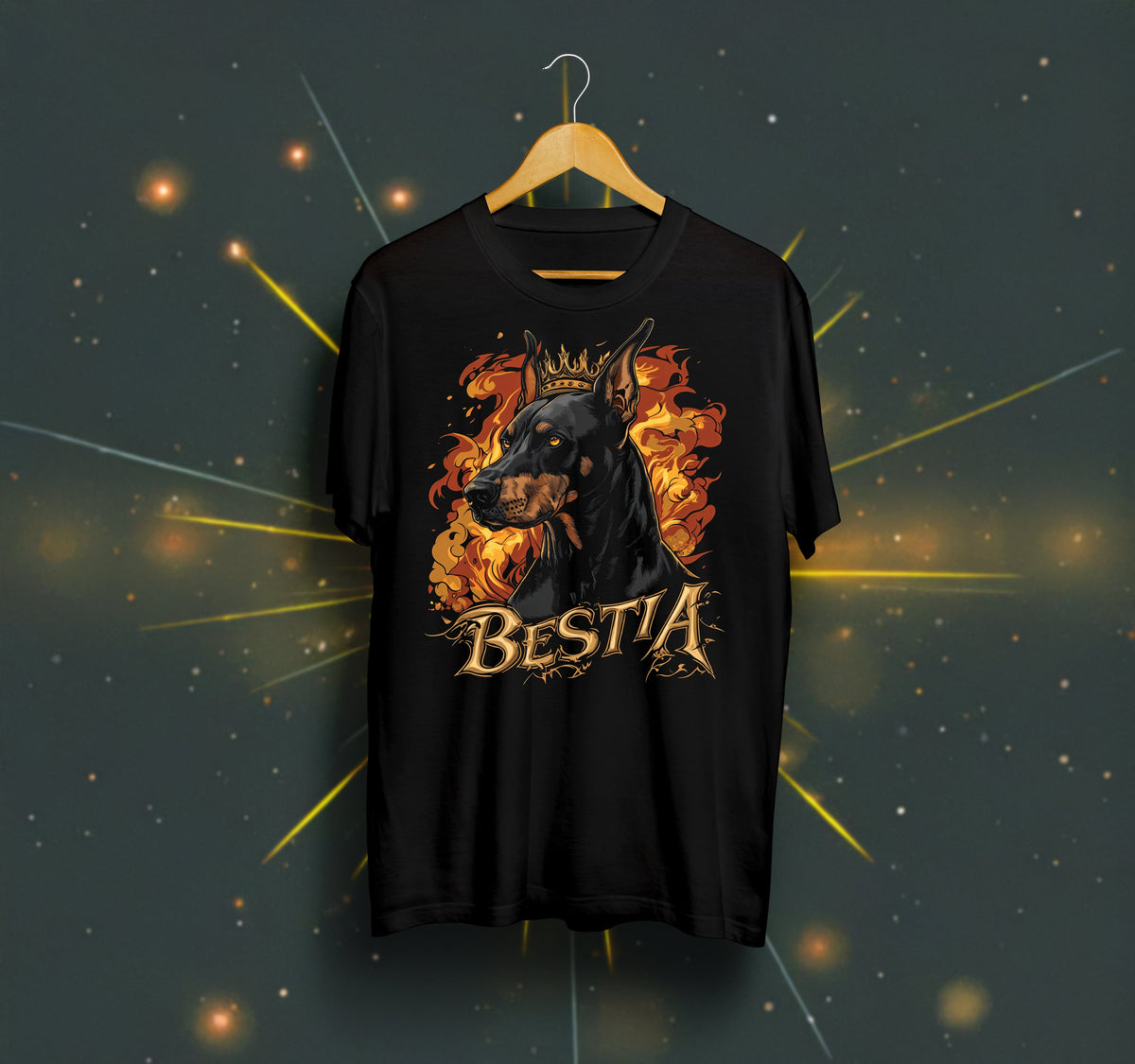 Doberman T-shirt Black-0