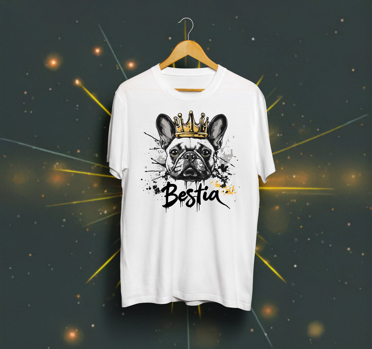 French Bulldog T-shirt White-0