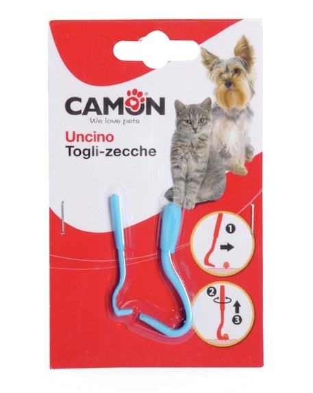 CAMON UNCINI PLASTICA RIMUOVI ZECCHE 2 PZ.