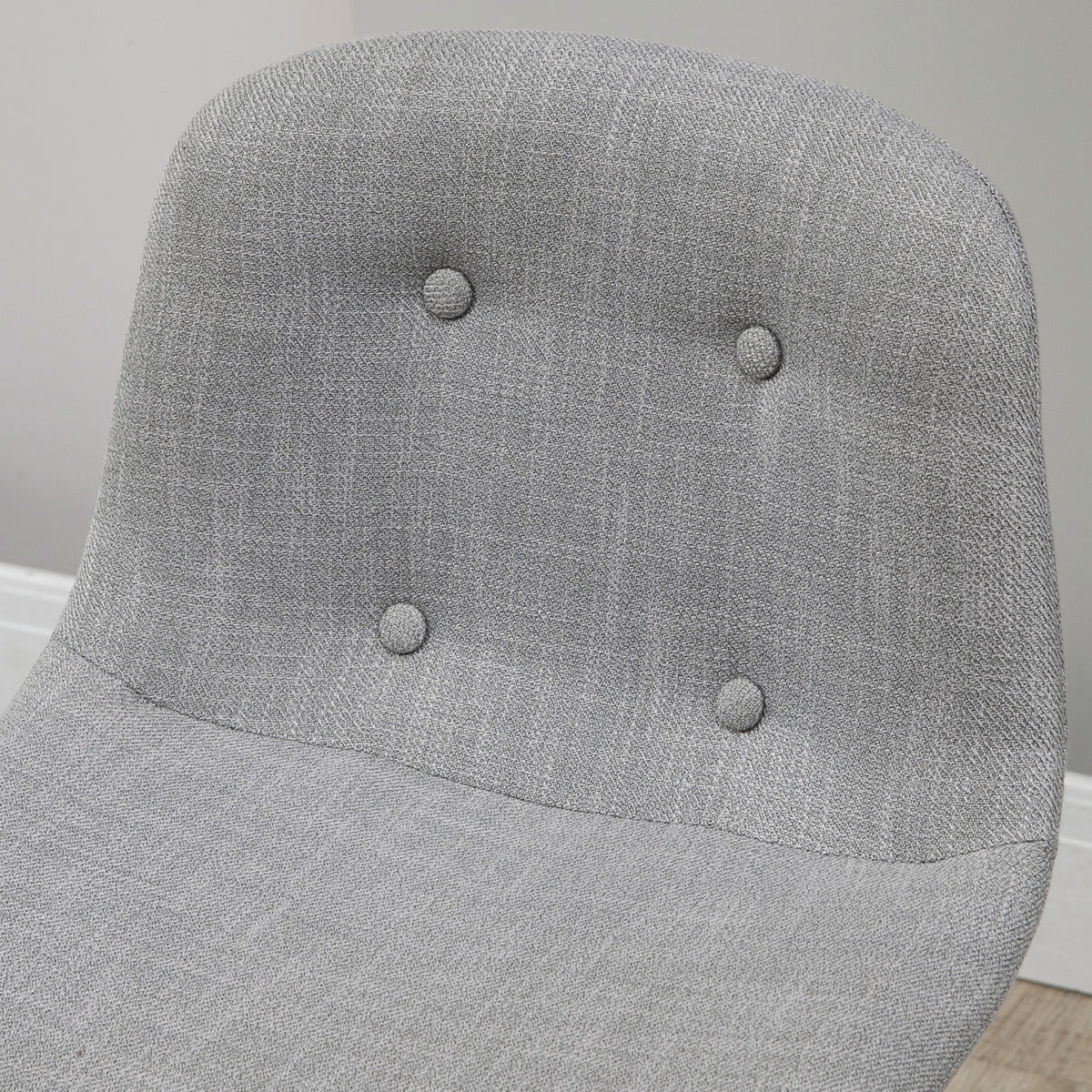 Ensemble table de bar avec tabourets table à manger debout avec 4 chaises rembourrées pieds en acier 120x60x91cm gris-8