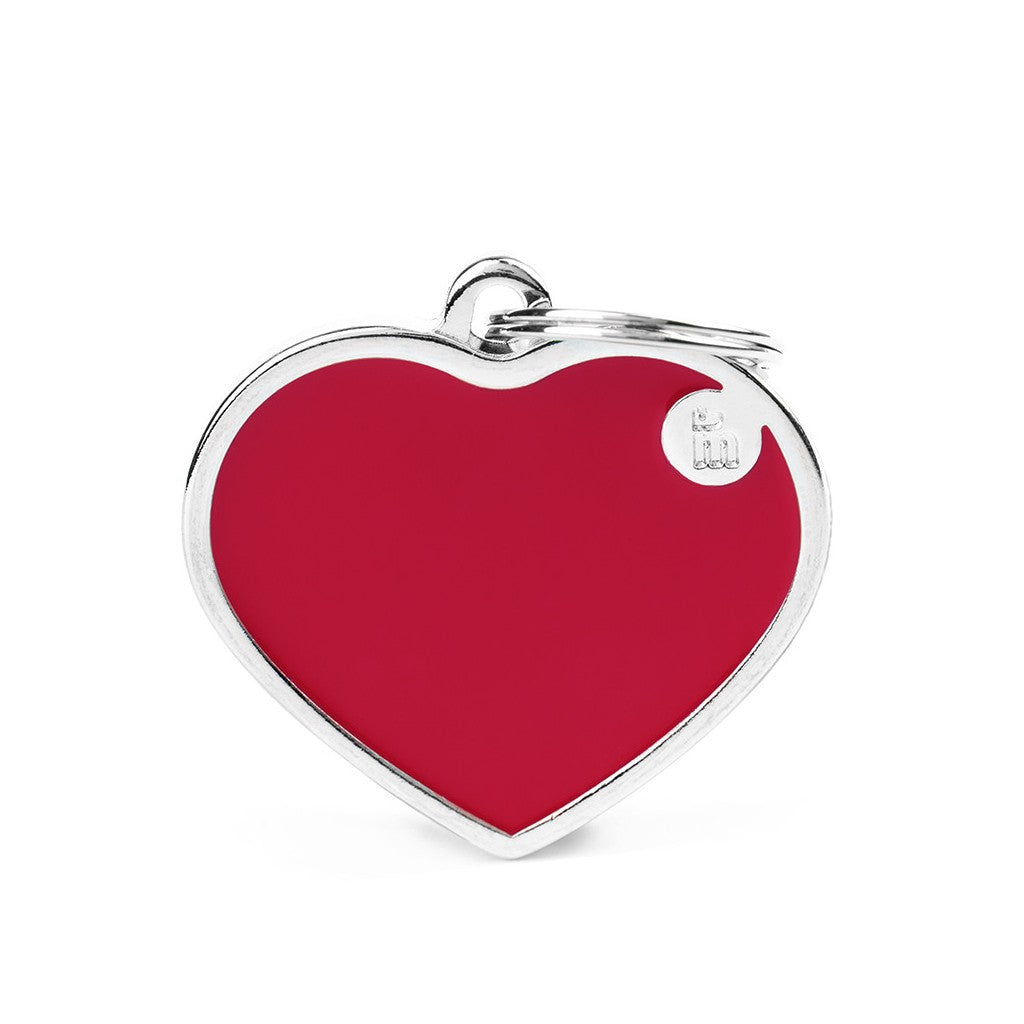Medaglietta Basic Handmade Cuore Grande Rosso