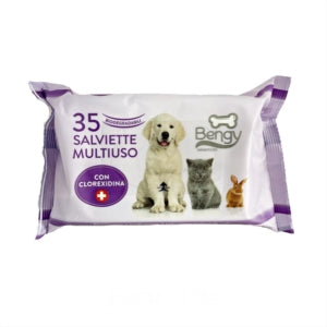 TRIXIE SALVIETTE MULTIUSO ALLA CLOREXIDINA 35 PZ.