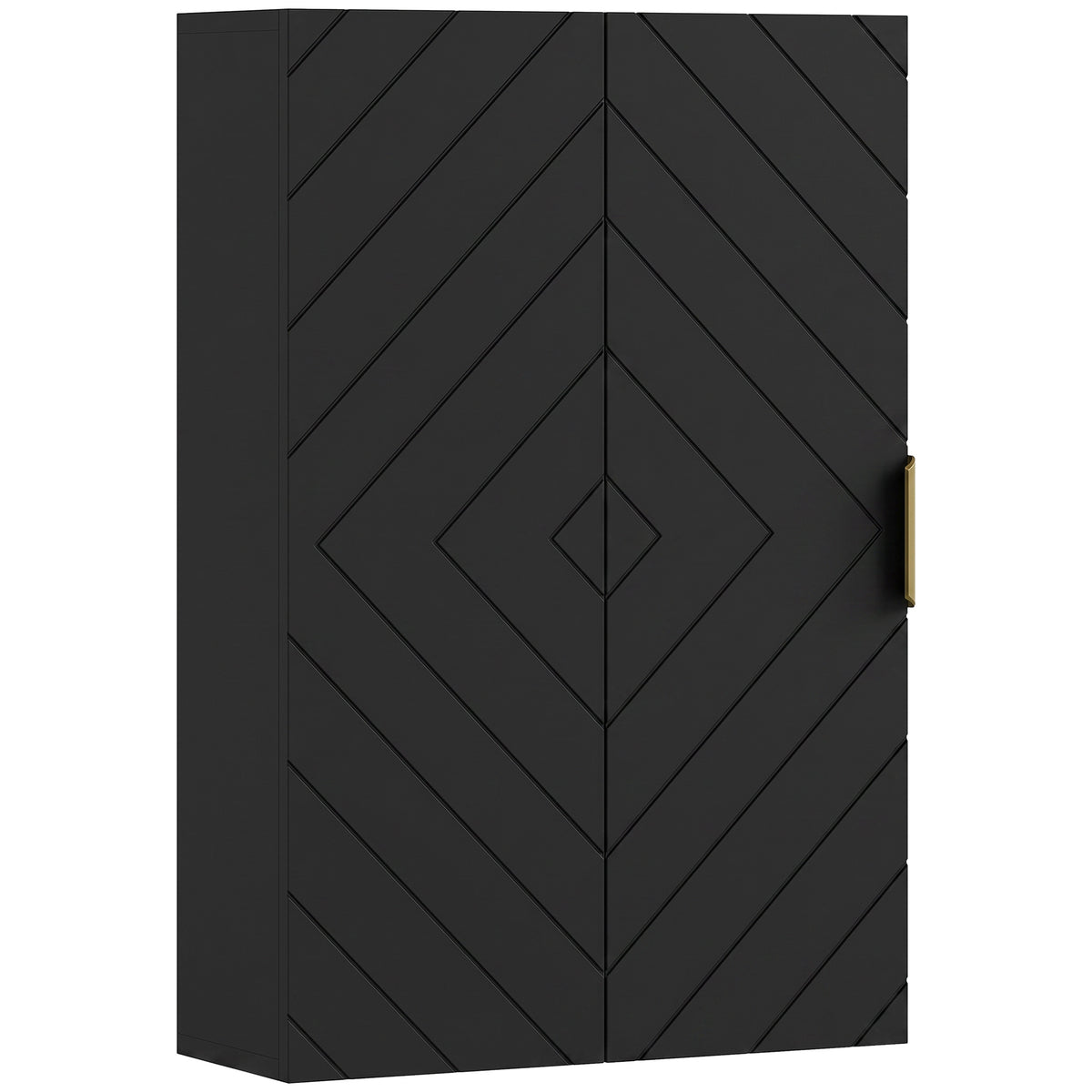 Armoire murale de salle de bain, armoire à pharmacie murale meuble de rangement avec étagère réglable-0