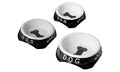 CAMON CIOTOLA IN CERAMICA BLACK & WHITE 21,5 CM.