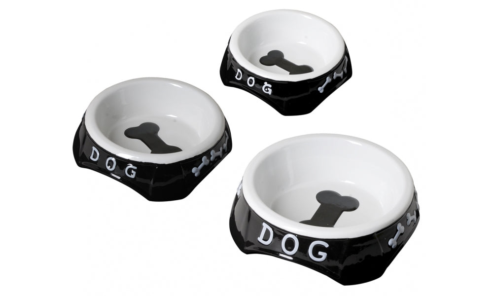 CAMON CIOTOLA IN CERAMICA BLACK & WHITE 21,5 CM.