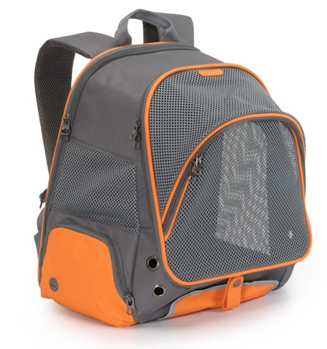 CAMON ZAINETTO TRASPORTINO BICOLORE (34 x 22 x 42 CM.) GRIGIO/ARANCIONE