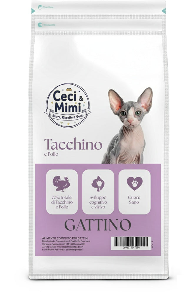 CECI & MIMI CAT - KITTEN TACCHINO & POLLO 1,5 KG.