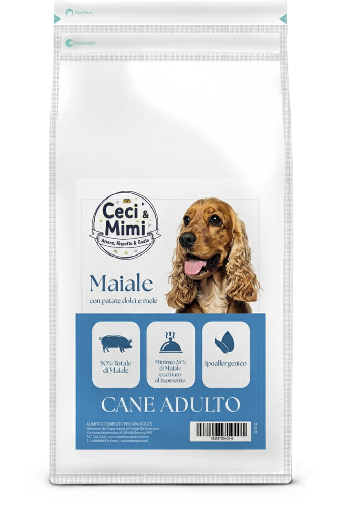 CECI & MIMI DOG - GRAIN FREE ADULT MAIALE, PATATE DOLCI & MELE 2 KG.