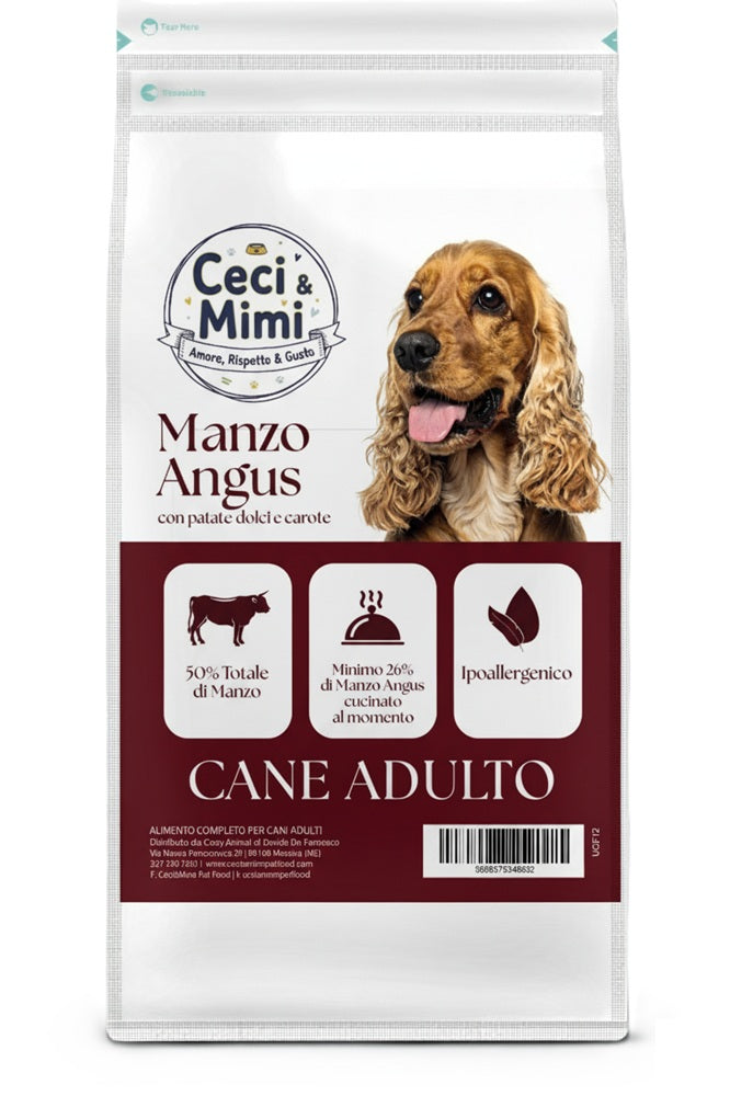 CECI & MIMI DOG - GRAIN FREE ADULT MANZO ANGUS, PATATE DOLCI & CAROTE 2 KG.