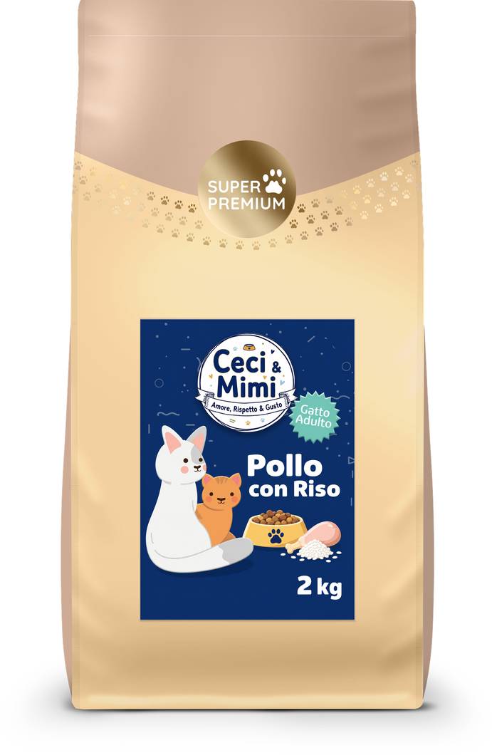 CECI & MIMI CAT - SUPER PREMIUM ADULT POLLO & RISO 2 KG.