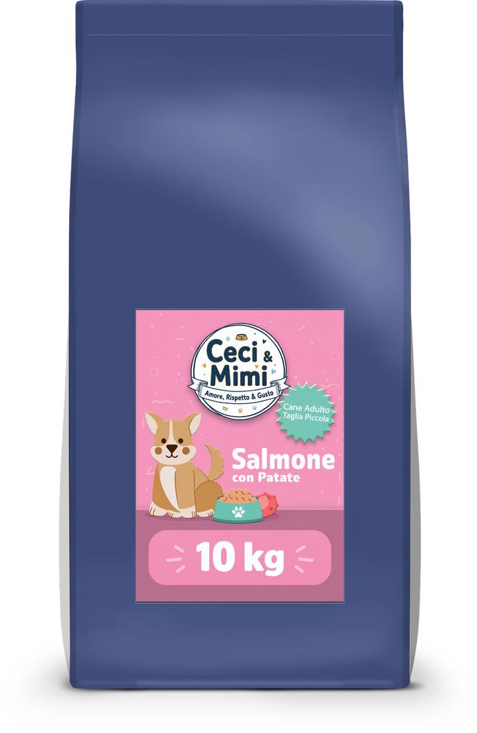 CECI & MIMI DOG - SUPER PREMIUM ADULT SMALL SALMONE & PATATE 10 KG.