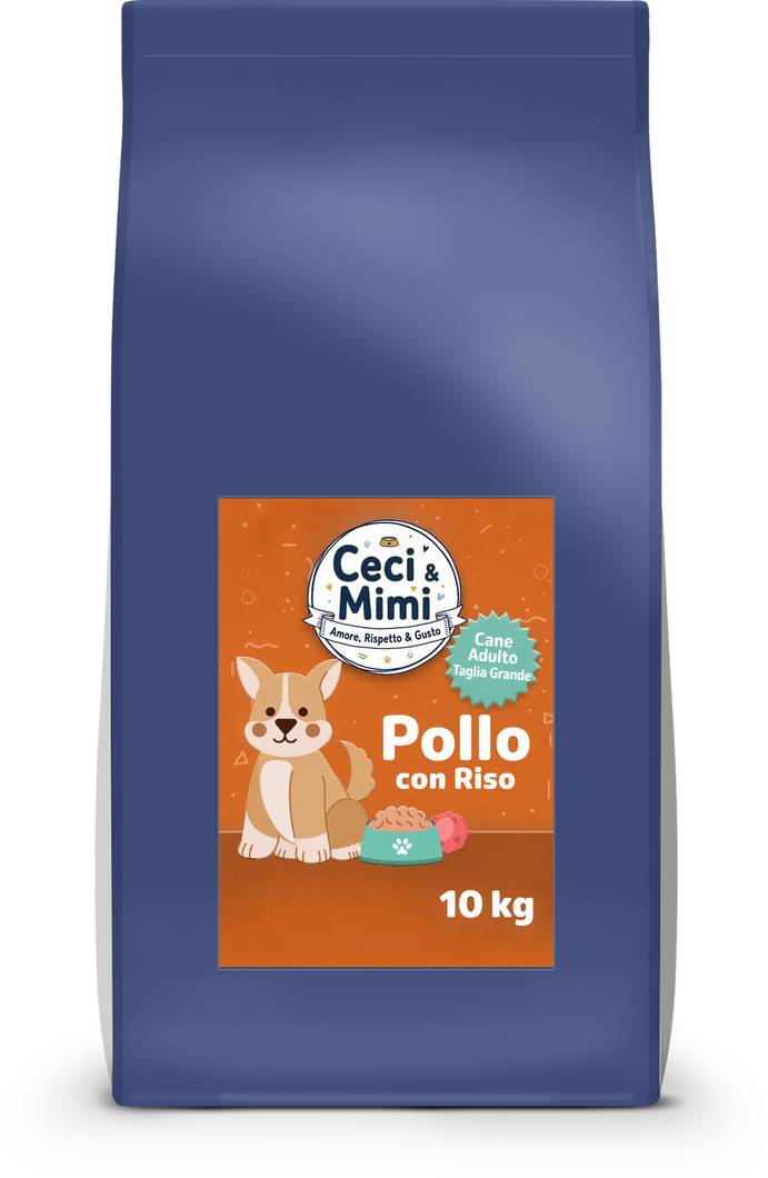 CECI & MIMI DOG - SUPER PREMIUM ADULT LARGE POLLO & RISO 10 KG.