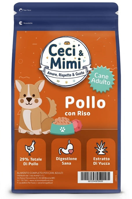 CECI & MIMI DOG - SUPER PREMIUM ADULT POLLO & RISO 10 KG.