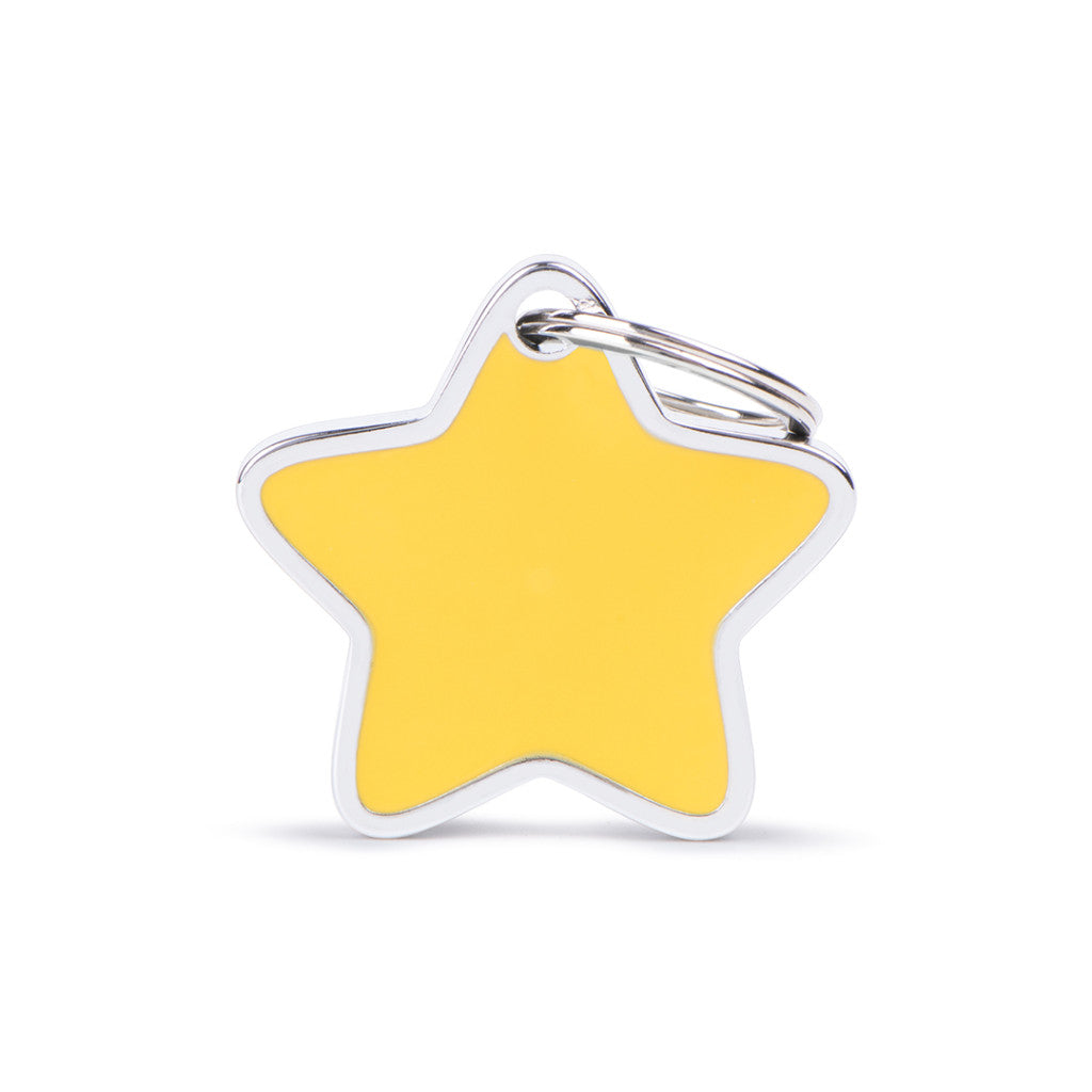 Medaglietta Charms Stella Grande Gialla