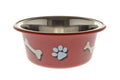 Ferribiella Ciotola Paw and Bone 1,90 L rossa 20,5 cm