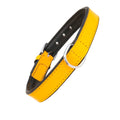 GLORIA COLLARE IN PELLE IMBOTTITO 50 CM. GIALLO