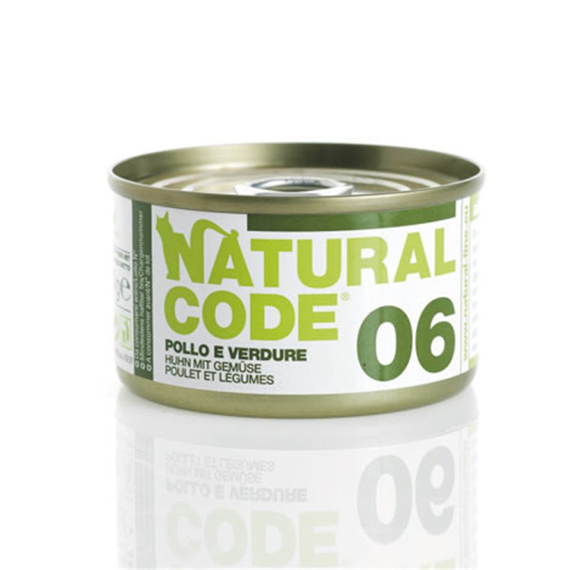 NATURAL CODE 06 POLLO & VERDURE 85 GR.