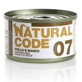 NATURAL CODE 07 POLLO & MANZO 85 GR.