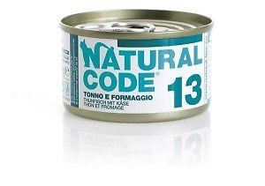 NATURAL CODE 13 TONNO & FORMAGGIO 85 GR.