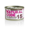 NATURAL CODE 15 POLLO CON VERDURE & FEGATO 85 GR.