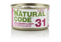 NATURAL CODE 31 POLLO CON AMARANTO & CAROTE IN JELLY 85 GR.