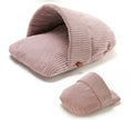 LEOPET CUCCIA PANTOFOLA IN VELLUTO ROSA (60 x 40 x 30 CM.)