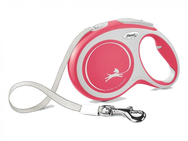 FLEXI NEW COMFORT GUINZAGLIO ESTENSIBILE CORDA 5M. TG. L ROSA