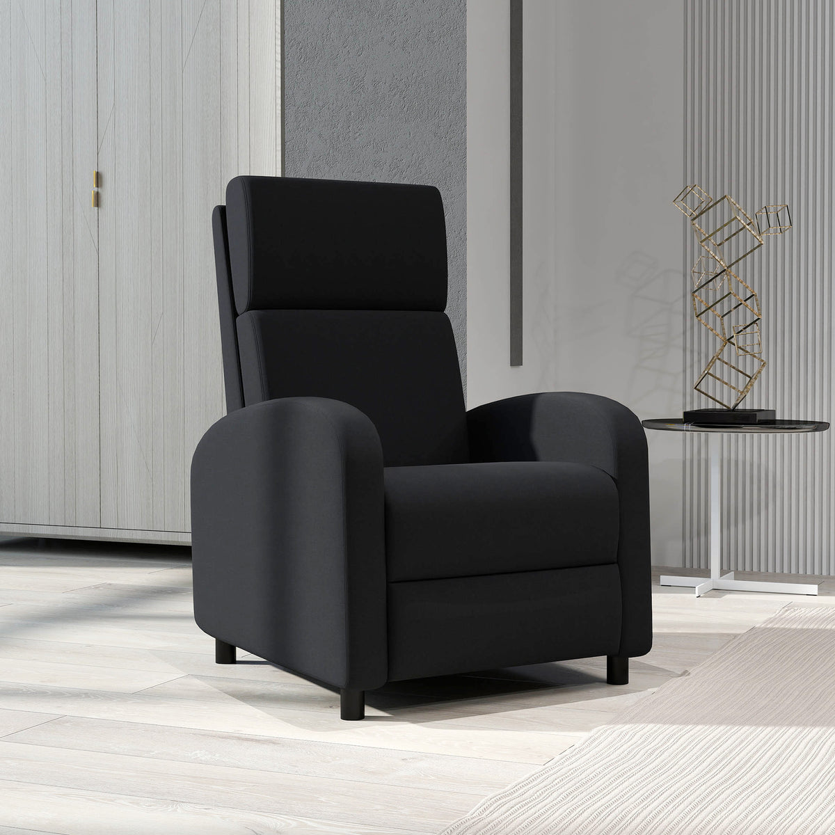 Fauteuil relax fauteuil inclinable salon fauteuil de relaxation - dossier réglable jusqu'à 160° repose-pieds intégré-8