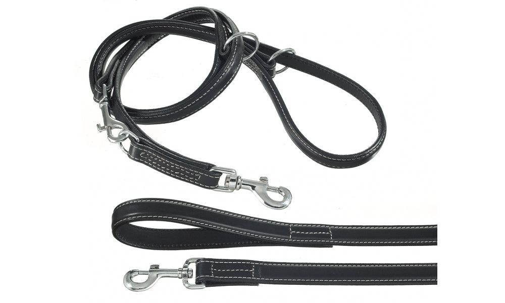 CAMON GUINZAGLIO IN PELLE LONDON 20 x 1000 MM. NERO