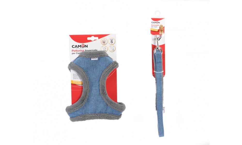 CAMON PETTORINA INVERNALE CON BOTTONI TG. L (68/82 CM.) BLU