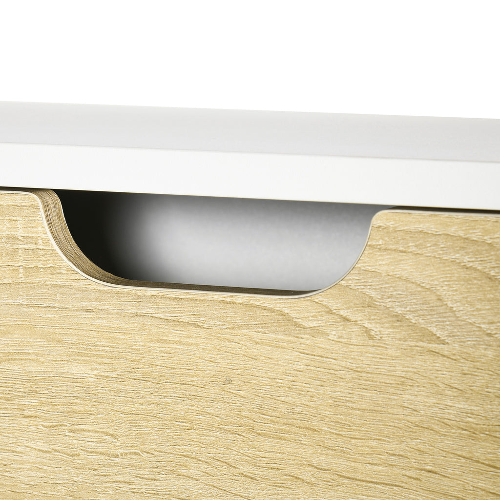 Bureau pliable mural avec étagères de rangement et placard, bureau rabattable, 100 x 18 x 74 cm effet bois naturel-7