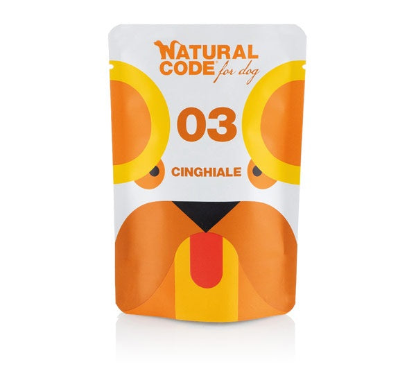 NATURAL CODE DOG03 CINGHIALE BUSTA 300 GR.