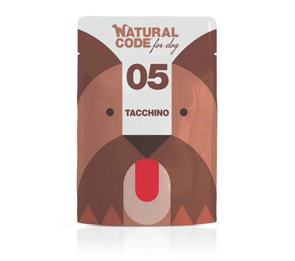 NATURAL CODE DOG05 TACCHINO BUSTA 300 GR.