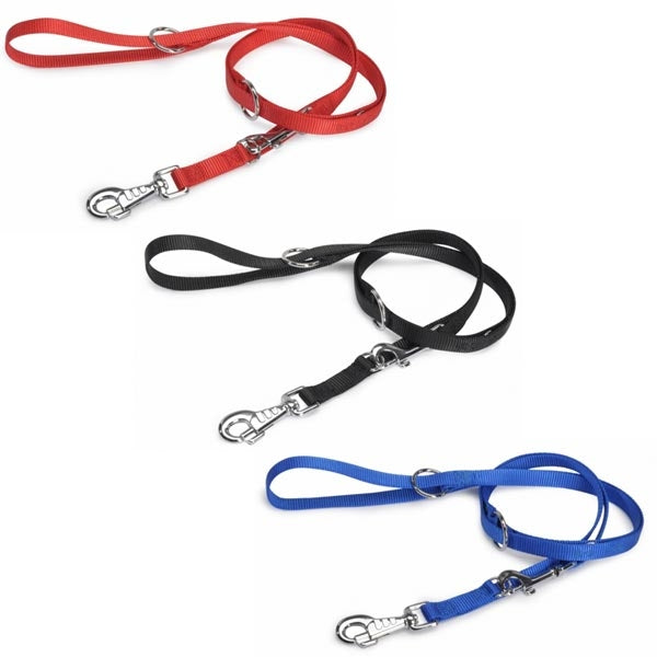 CAMON GUINZAGLIO D'ADDESTRAMENTO DOPPIO IN NYLON 25 x 2000 MM.  BLU