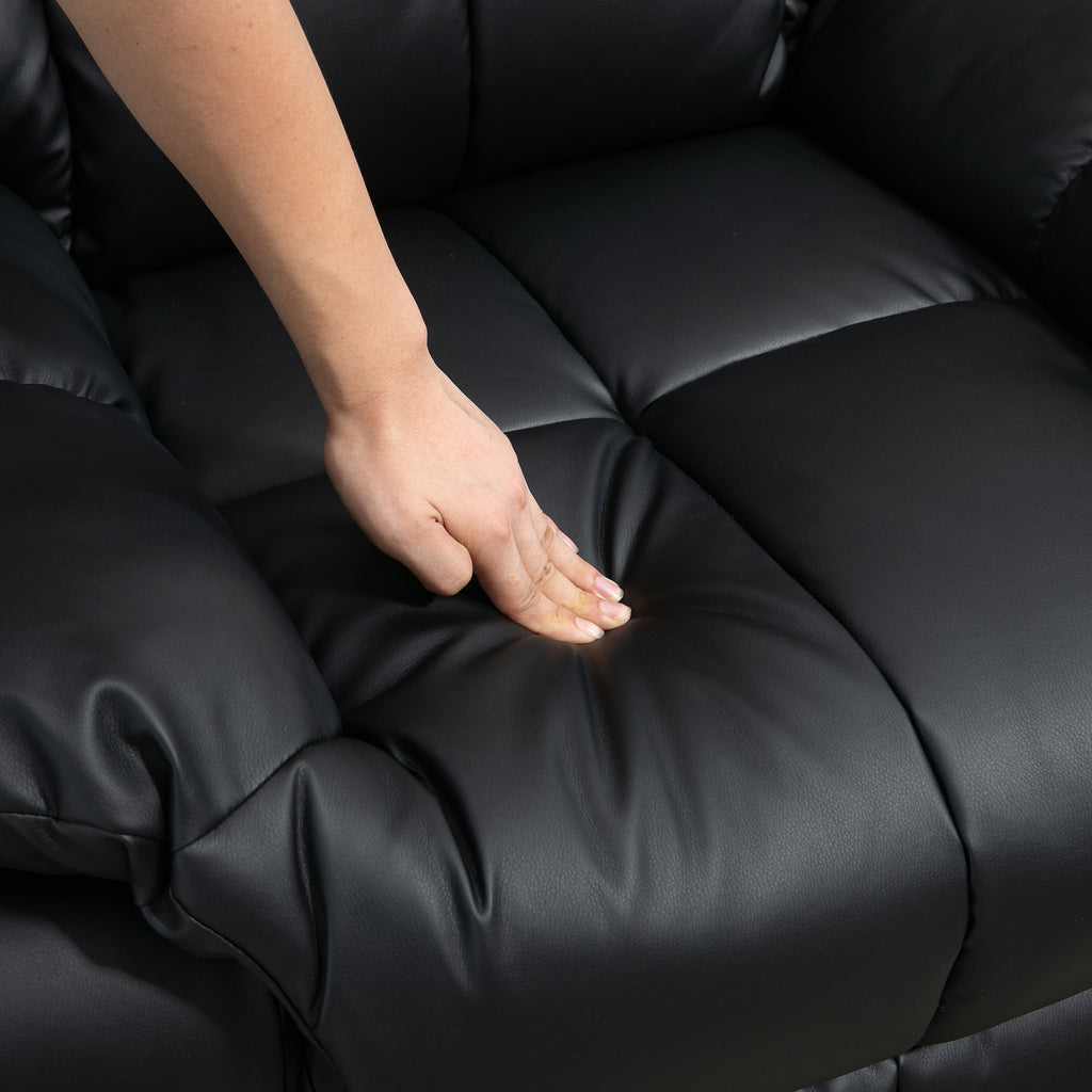 Fauteuil de massage fauteuil de relaxation massant avec dossier inclinable manuellement et repose-pied chaise TV-8