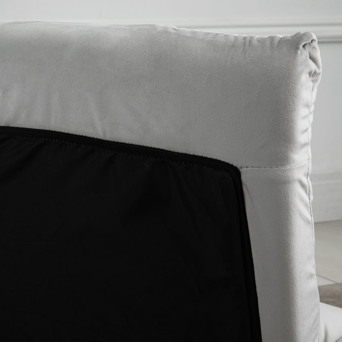 Fauteuil Convertible Fauteuil Paresseux Grand Confort Inclinaison Dossier Multipositions 90°-180° Flanelle Polyester capitonné Gris Clair-8