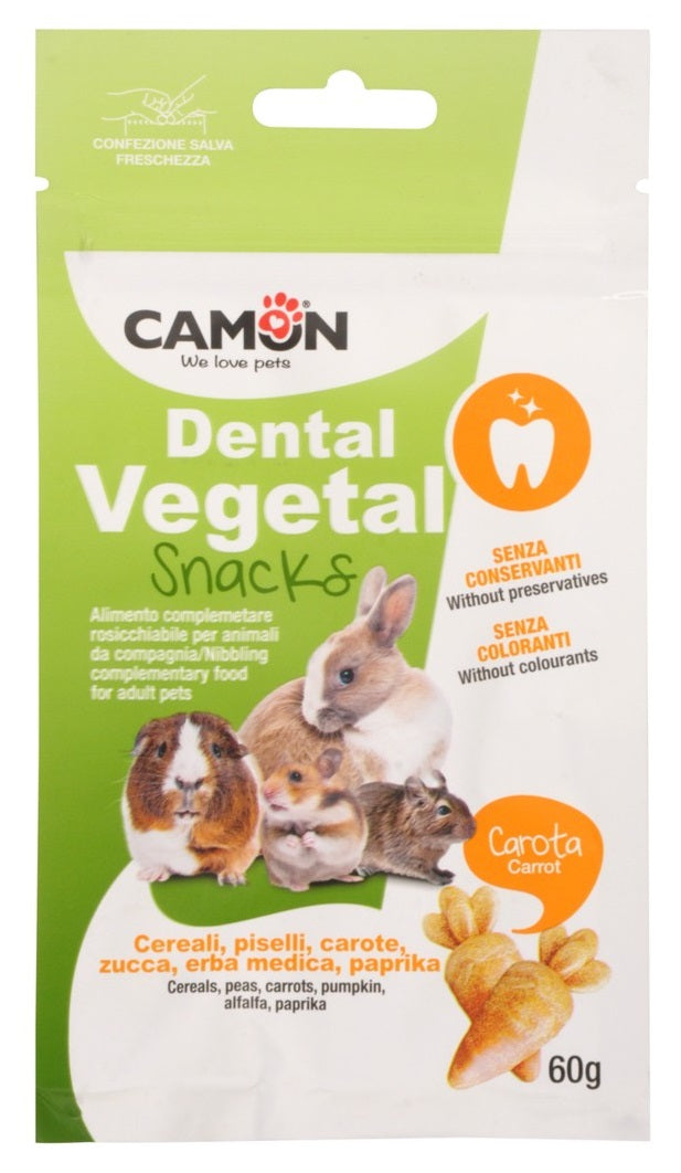 CAMON DENTAL VEGETAL SNACKS CAROTE 60 GR.