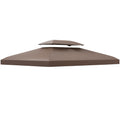 Toit de Rechange pour Tonnelle Marron  3 x 4 m-0