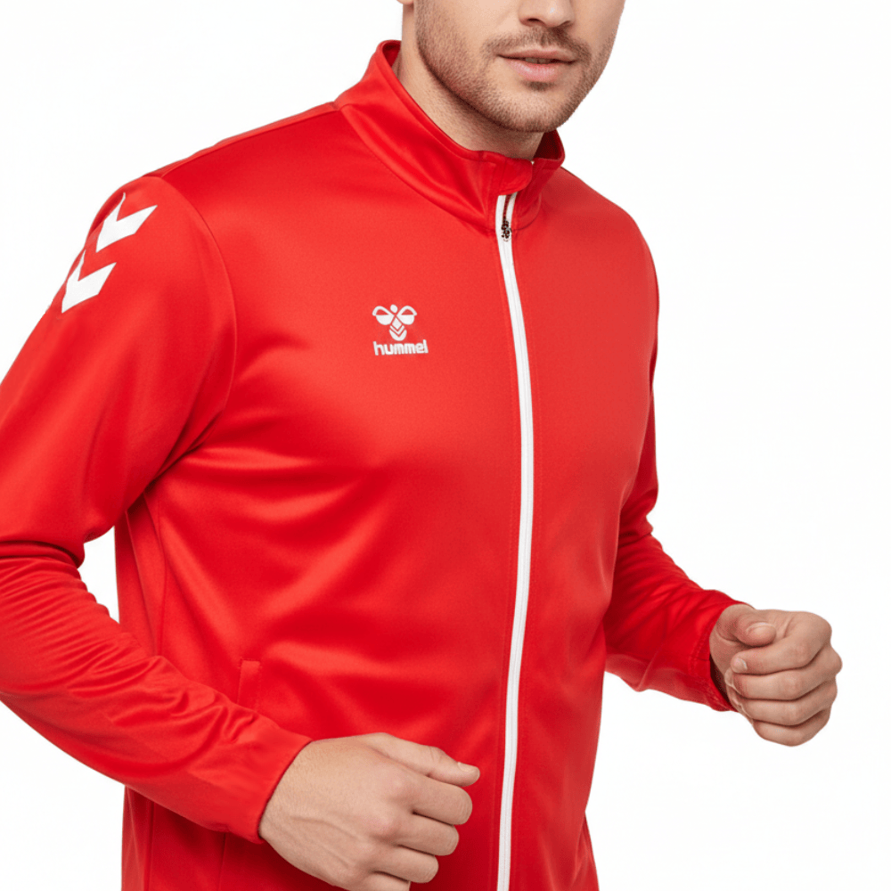 Logo Series Tracksuit Pro-Inspired Interlock Training Set - Red - Hummel-2