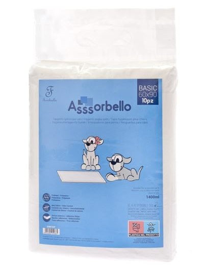 ASSORBELLO TAPPETINI ASSORBENTI 60 x 90 CM. / 10 PZ.
