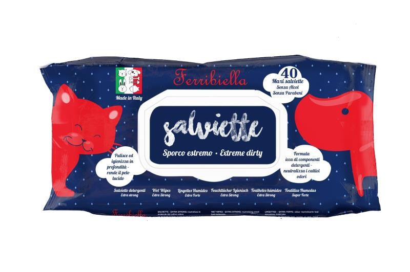 FERRIBIELLA SALVIETTE SPORCO ESTREMO 40 PZ.